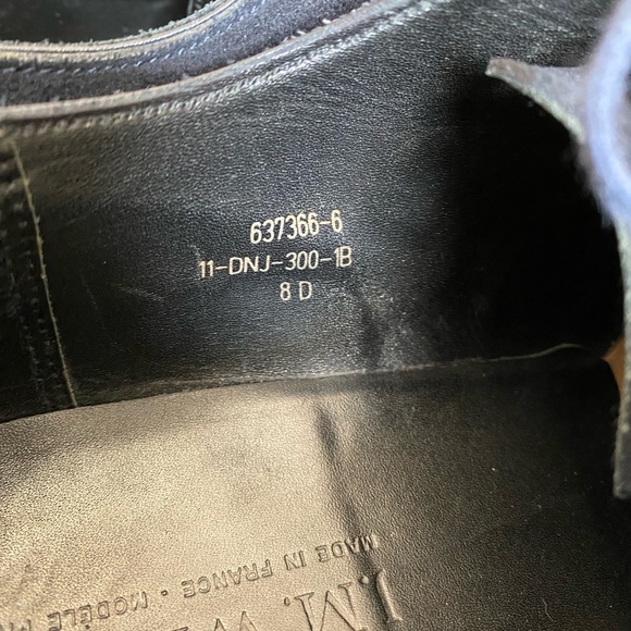 J.M. Weston 300 Navy Suede Oxfords Men’s Sz 8UK. - Picture 9 of 14